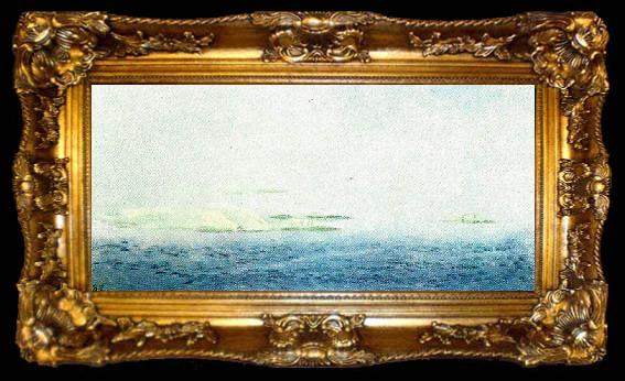 framed  bruno liljefors ytterskargard i dimma, ta009-2